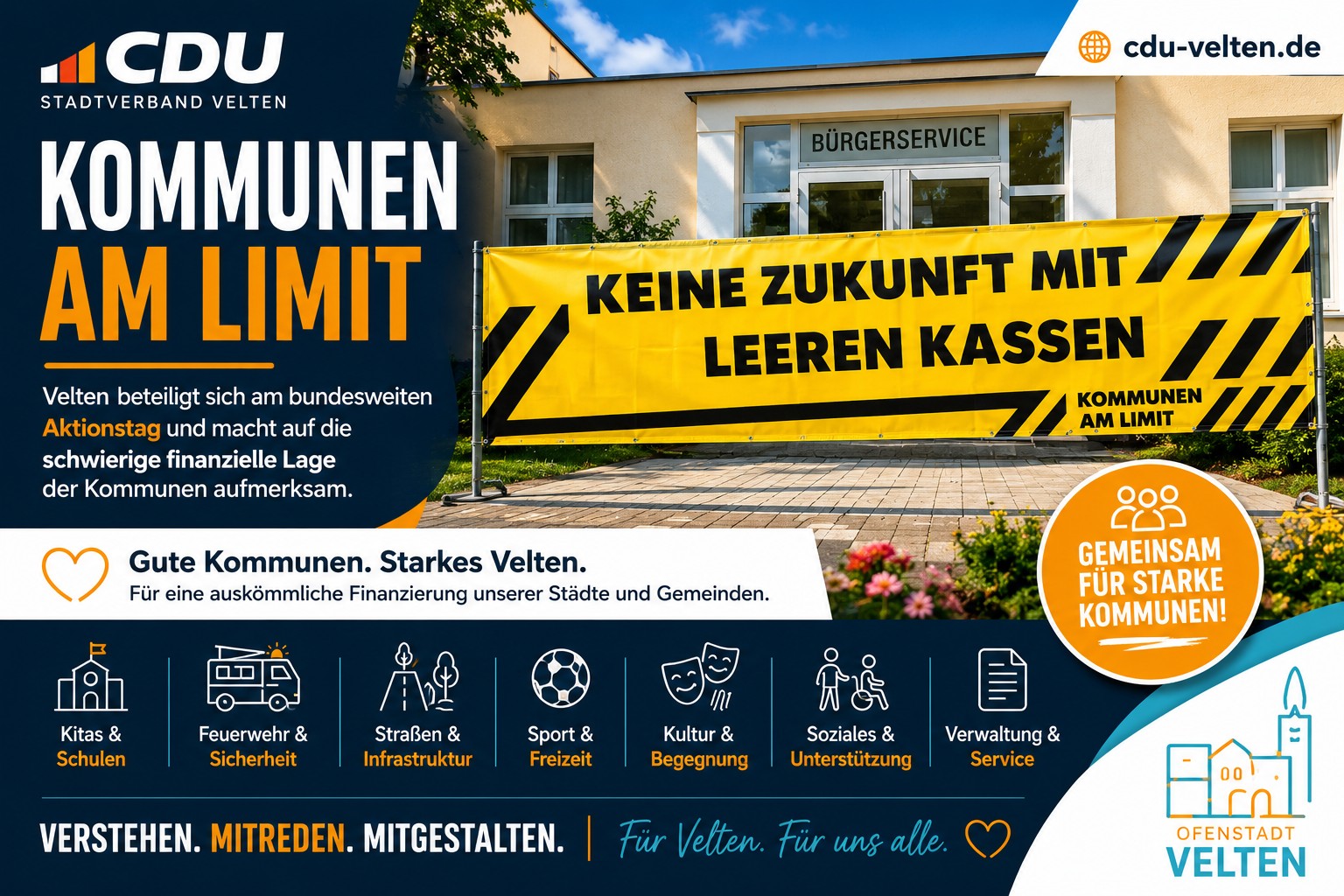 CDU Velten Kommunen am Limit Artikelbild